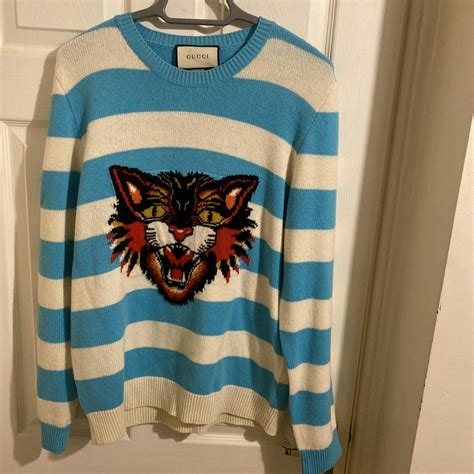 angry cat sweater gucci|Gucci mules angry cat.